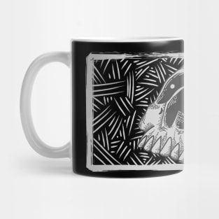 skull in a square Mug